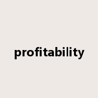 profitability是什么意思
