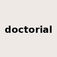 doctorial是什么意思