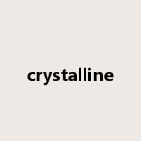 crystalline是什么意思