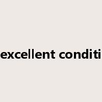 in excellent condition是什么意思