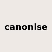 canonise是什么意思
