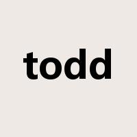 todd是什么意思