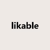 likable是什么意思