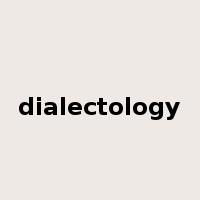 dialectology是什么意思