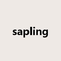 sapling是什么意思