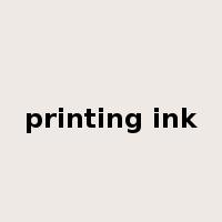 printing ink是什么意思
