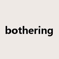 bothering是什么意思