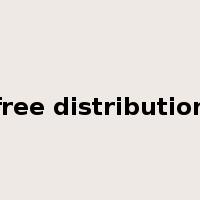 free distribution是什么意思