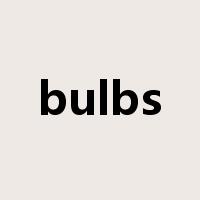 bulbs是什么意思