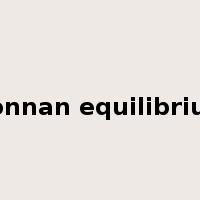 Donnan equilibrium是什么意思