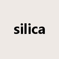 silica是什么意思