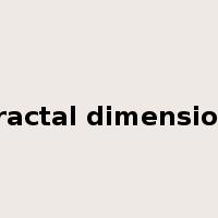 fractal dimension是什么意思
