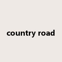 country road是什么意思