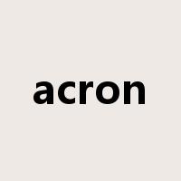 acron是什么意思