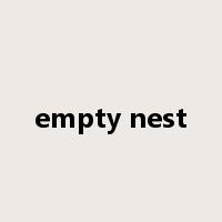 empty nest是什么意思