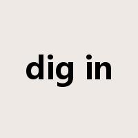 dig in是什么意思