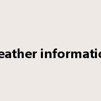 weather information是什么意思