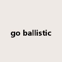 go ballistic是什么意思