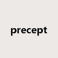 precept是什么意思