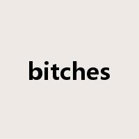 bitches是什么意思