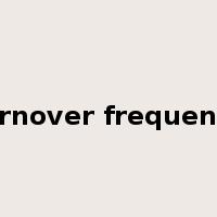 turnover frequency是什么意思