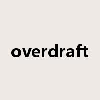 overdraft是什么意思