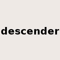 descender是什么意思