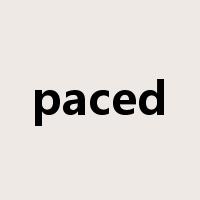 paced是什么意思