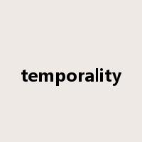 temporality是什么意思