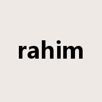 rahim是什么意思