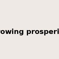 growing prosperity是什么意思