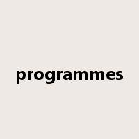 programmes是什么意思