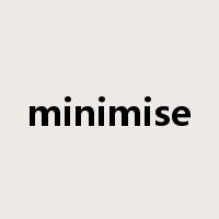 minimise是什么意思