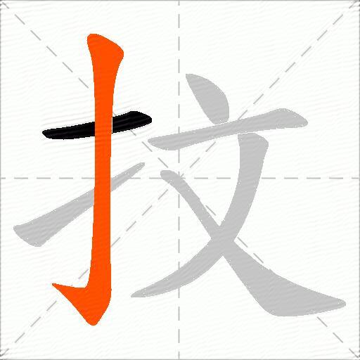 抆