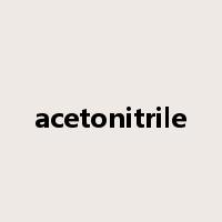 acetonitrile是什么意思