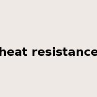 heat resistance是什么意思