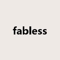 fabless是什么意思