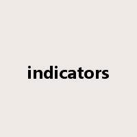 indicators是什么意思