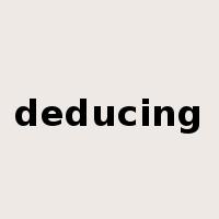 deducing是什么意思