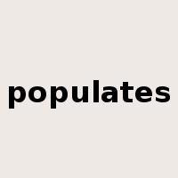 populates是什么意思
