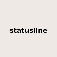 statusline是什么意思