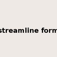 streamline form是什么意思