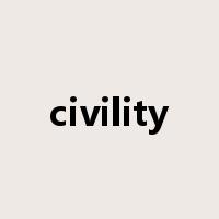 civility是什么意思