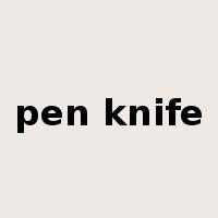 pen knife是什么意思