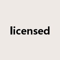 licensed是什么意思