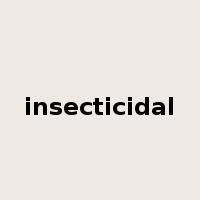 insecticidal是什么意思