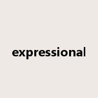 expressional是什么意思