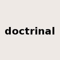 doctrinal是什么意思