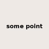 some point是什么意思
