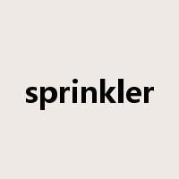 sprinkler是什么意思